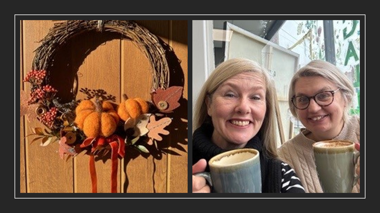 Felted Autumn Pumpkin Wreaths